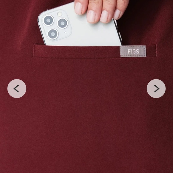 Set: 2 Figs Casma Scrub top S - Picture 4 of 5